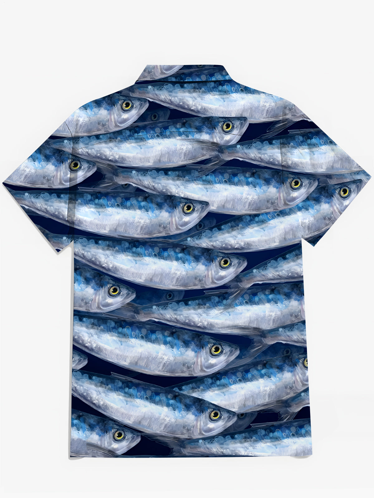 Fisch -Herren -Taschen -Kurzarmhemden
