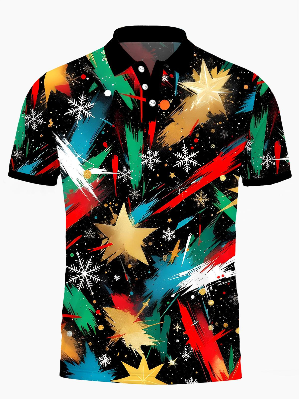 Krawatte Dye Star Herren Kurzärmel -Polo -Hemd Polo -Hemd