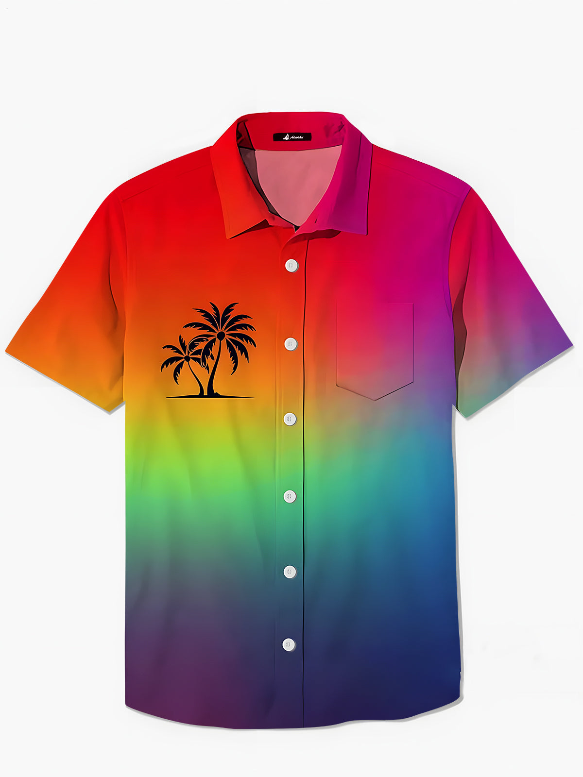 Krawatte Dye Kokosnussbaum -Tasche Kurzarm Shirts