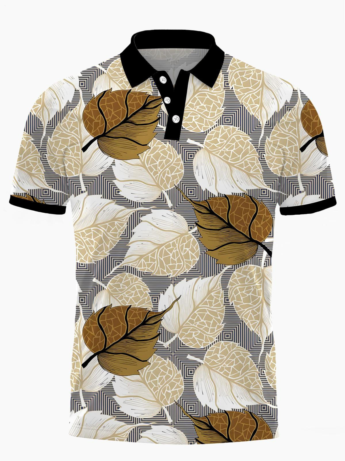 Leaf Herren Kurzarmknopf Poloshirt