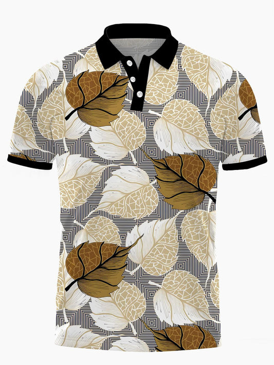 Leaf Herren Kurzarmknopf Poloshirt