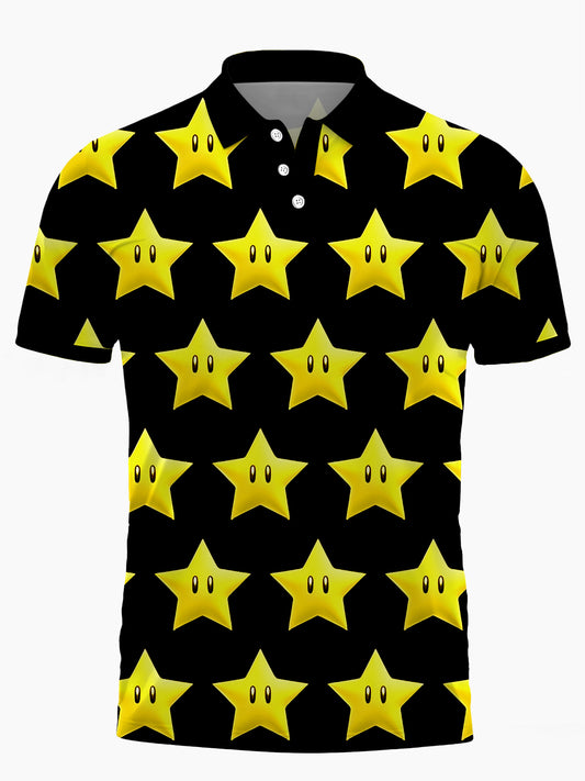 Kurzärmel -Polo -Hemd Von Star Herren Kurzarmknopf