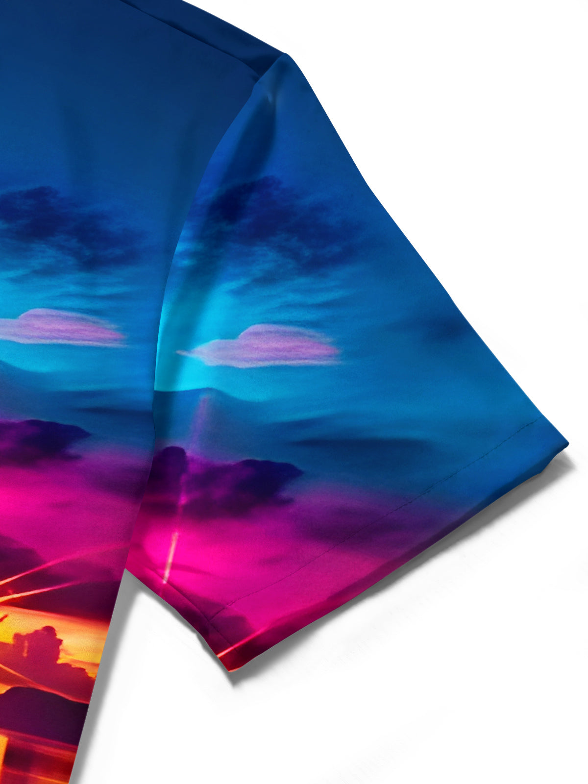 Hawaiian Beach Herren -Tasche Kurzarm Shirts