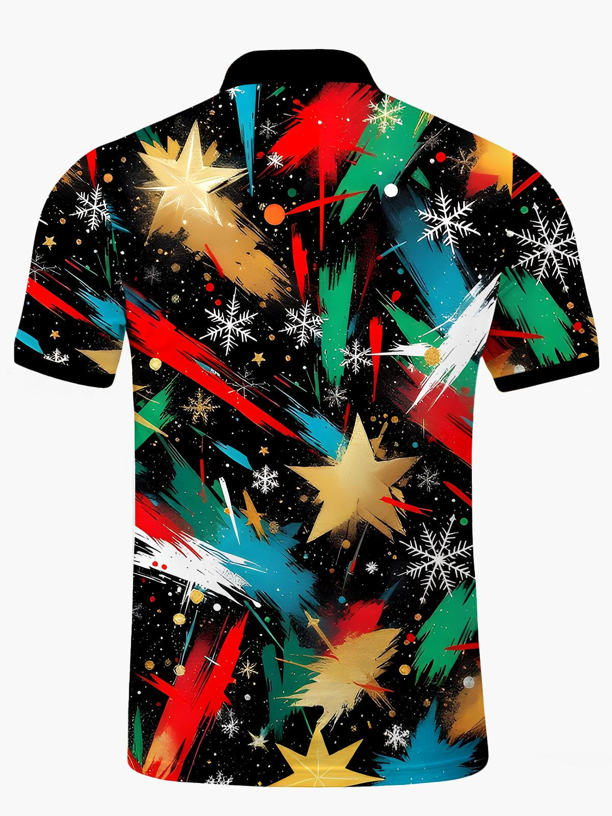 Krawatte Dye Star Herren Kurzärmel -Polo -Hemd Polo -Hemd