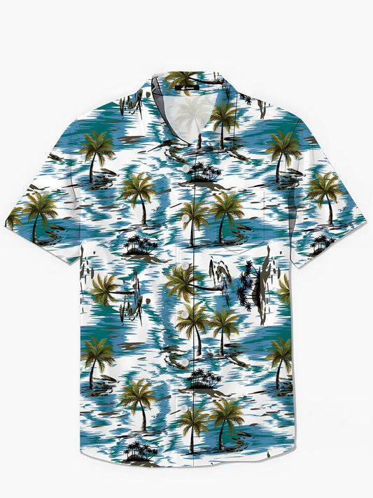 Hawaiianische Herren -Taschen -Kurzarmhemden