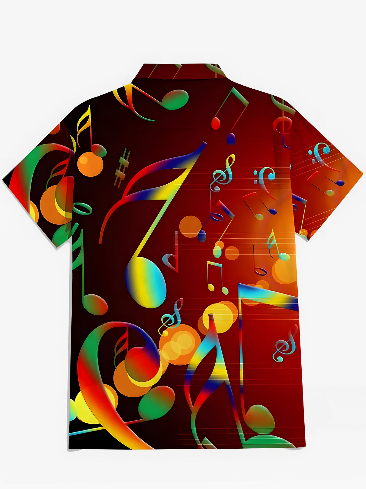 Music Note Herren -Tasche Kurzarm Shirts