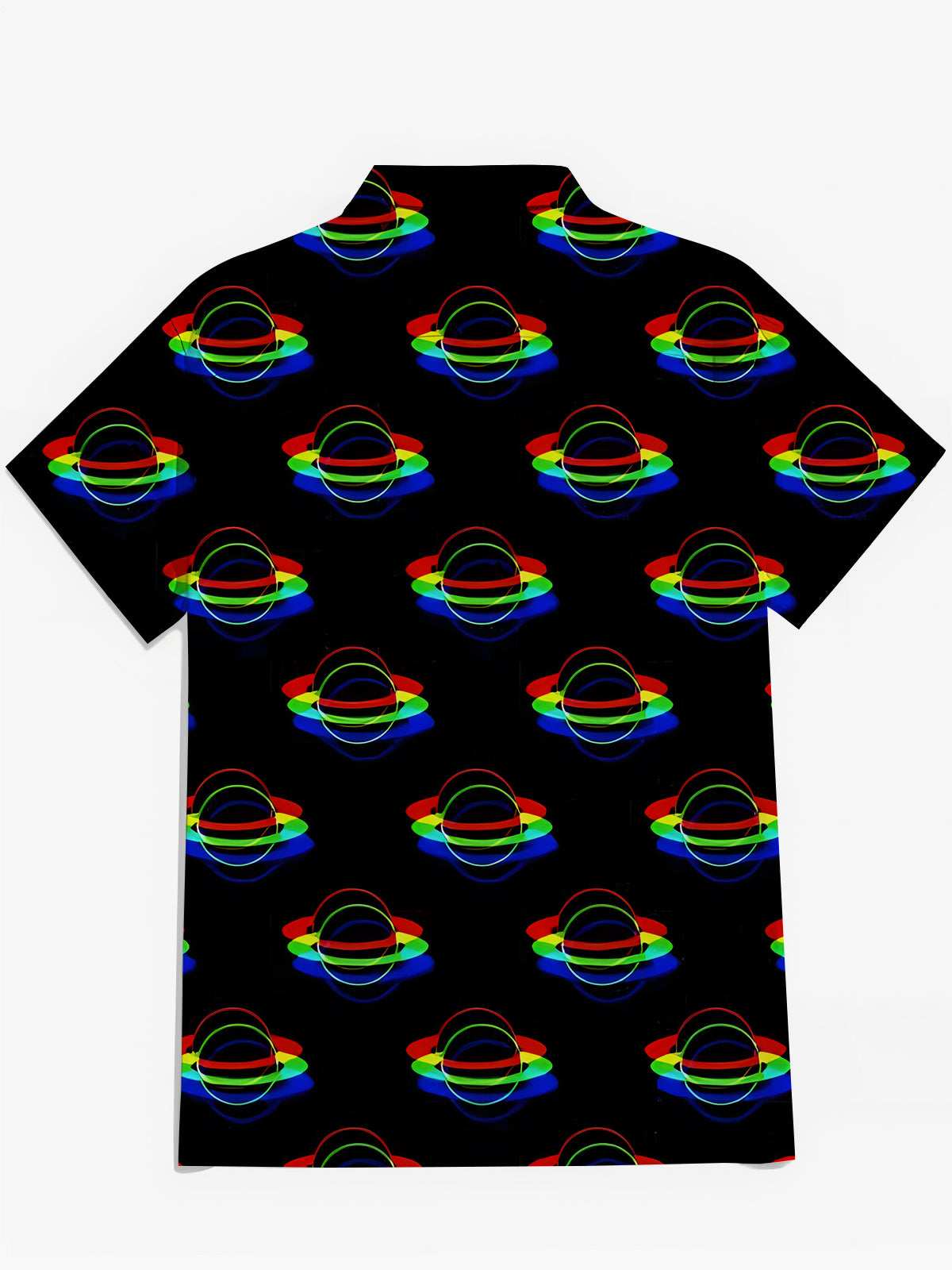 Universum Planet Print Herren -Tasche Kurzarm Shirts