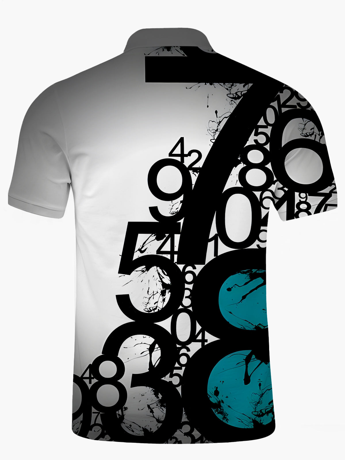 Number Für Kurzärmel -Polo -Hemd Von Herren Kurzarm.