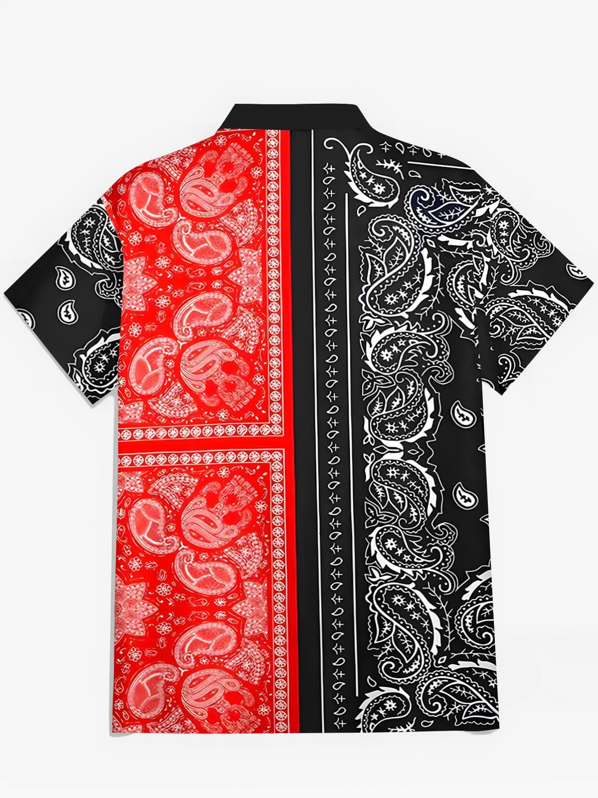 Taschenhemden Für Blumen -Männer In Kurzarm