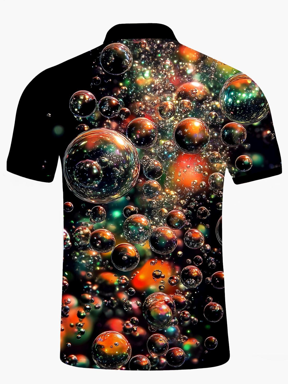 Bubble Herren Kurzarmknopf Poloshirt