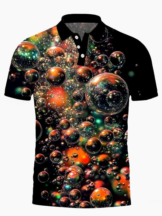 Bubble Herren Kurzarmknopf Poloshirt