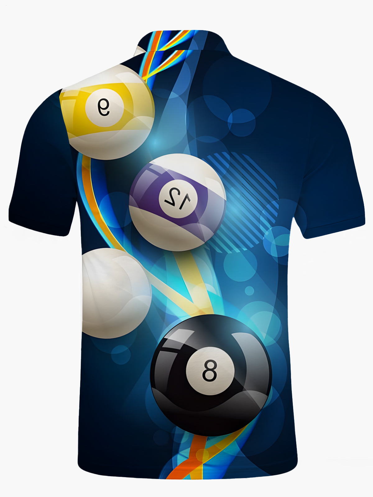 Tischtennis Print -Männer Kurzarmknopf Poloshirt