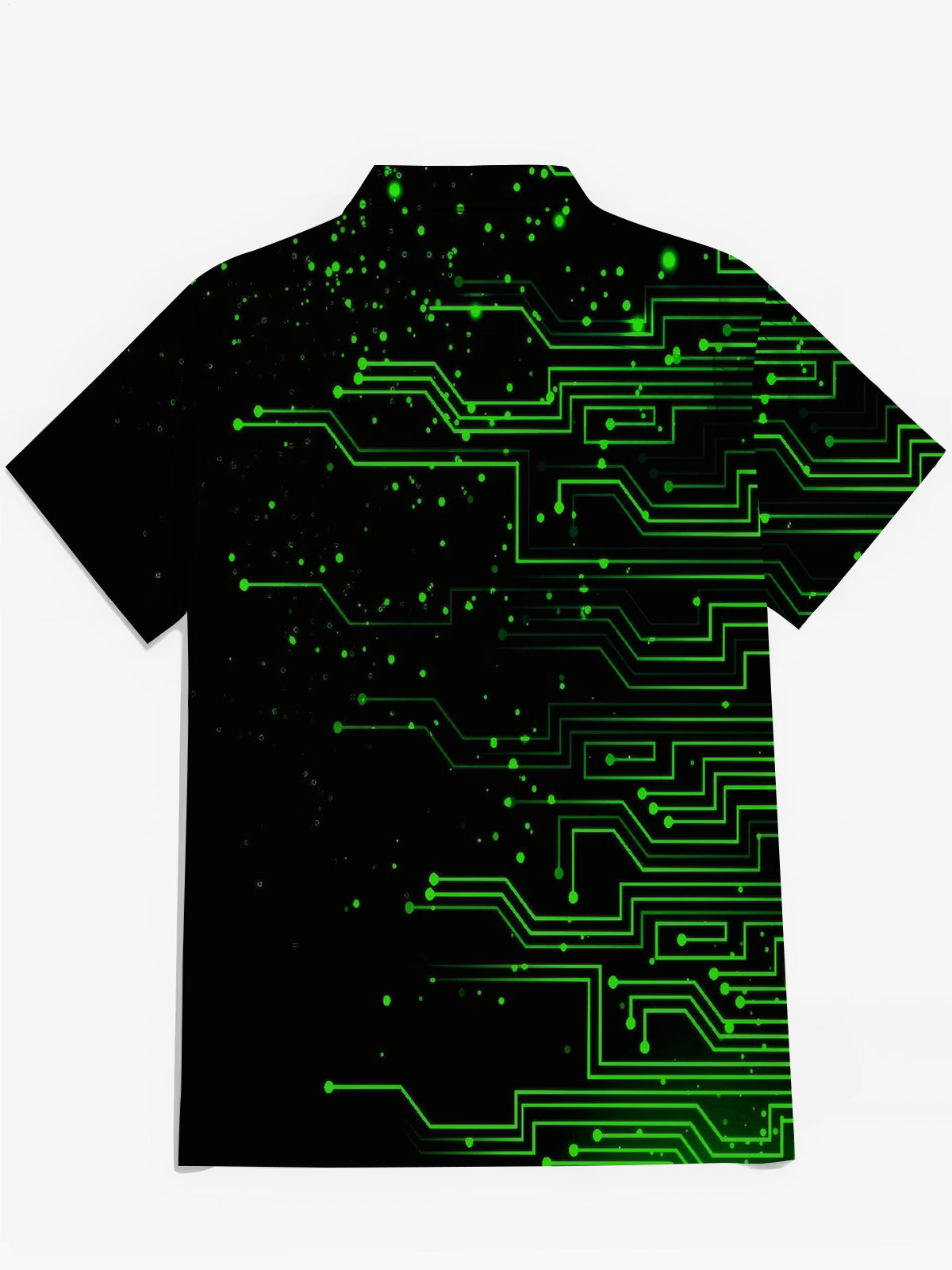 Geometrische Print -Herren -Taschen -Kurzärmel -Shirts