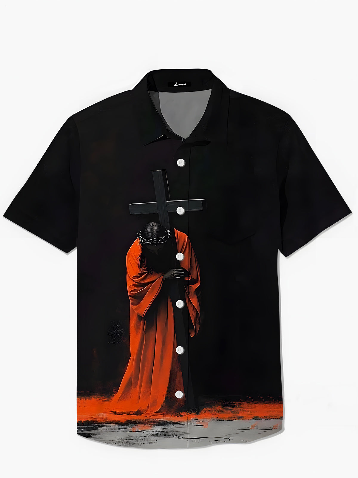 Hemden Der Kurzarm -Hemden Von Jesus Herren Der Männer