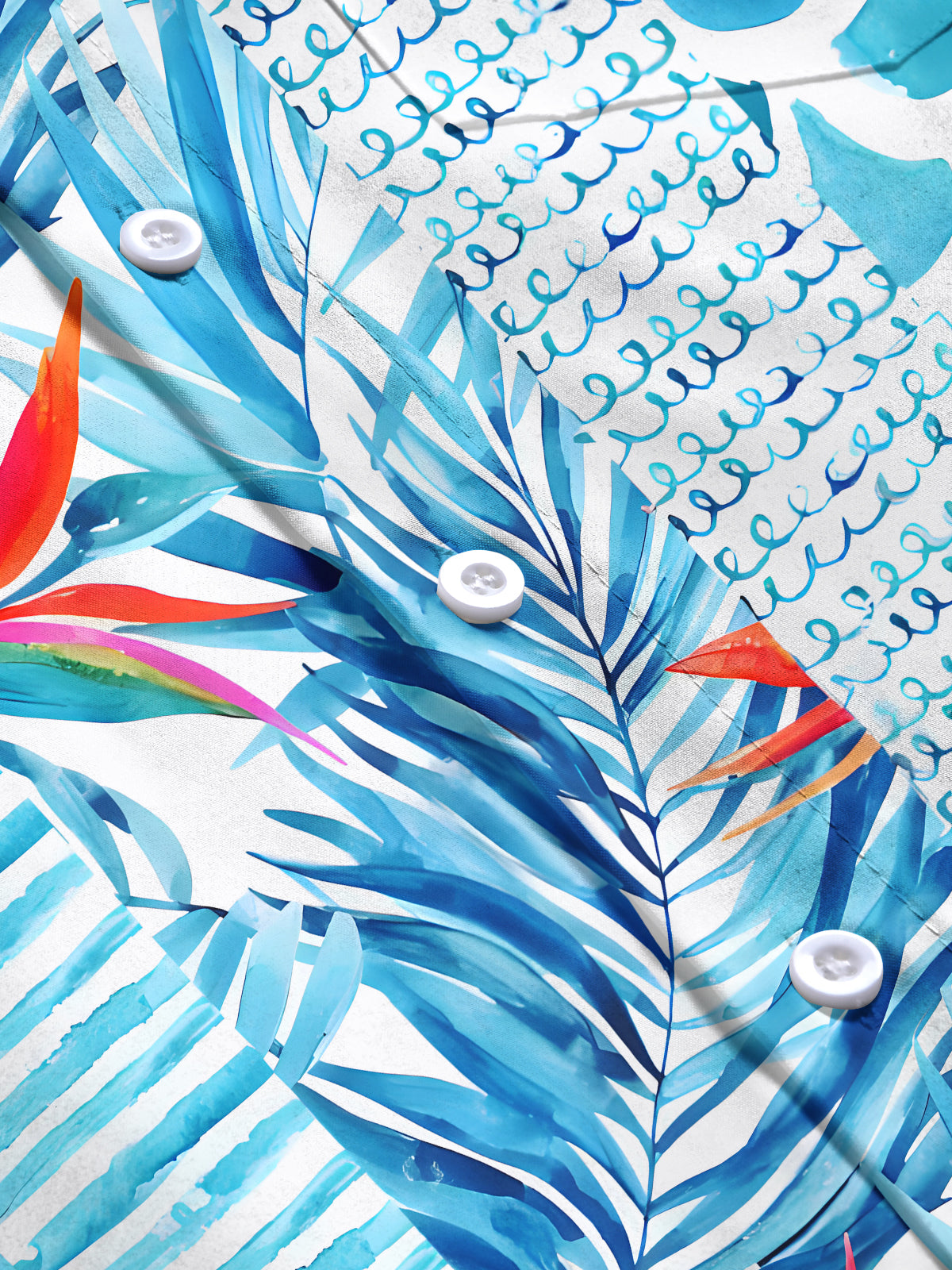 Taschenhemden Für Blumen -Männer In Kurzarm