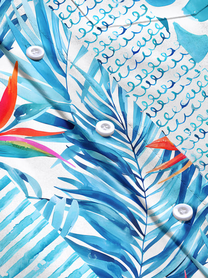 Taschenhemden Für Blumen -Männer In Kurzarm