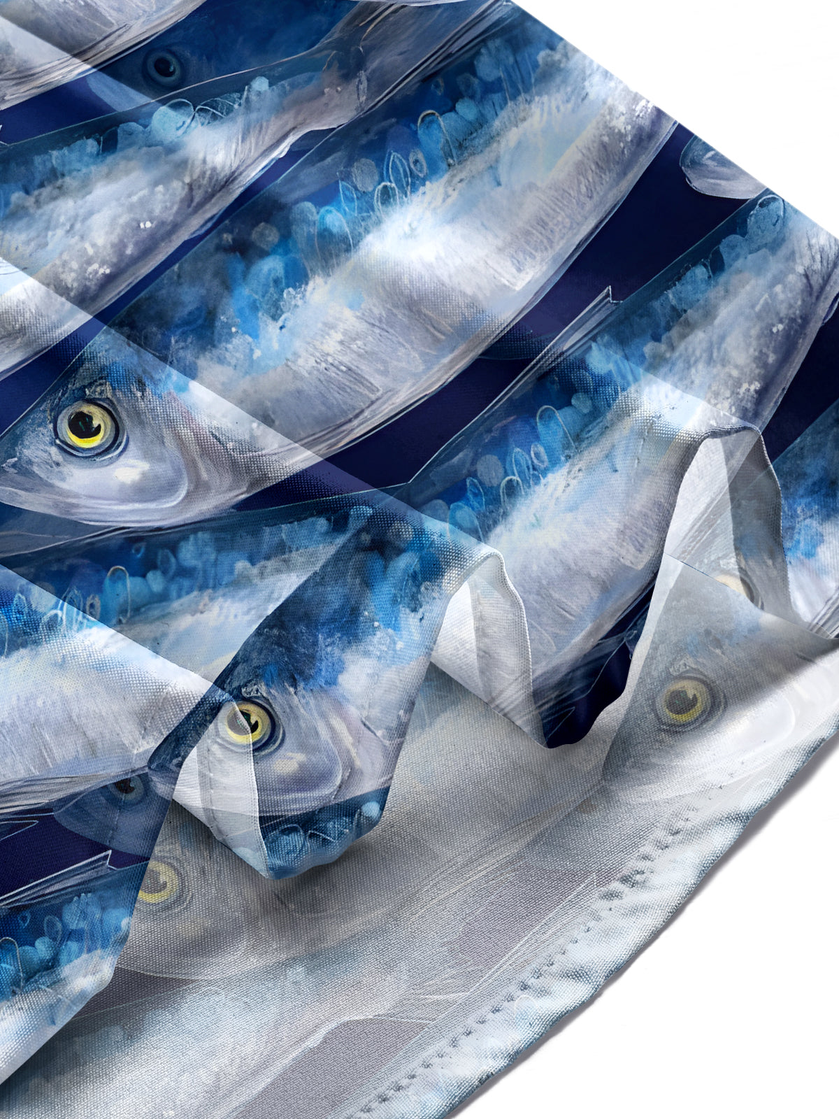 Fisch -Herren -Taschen -Kurzarmhemden