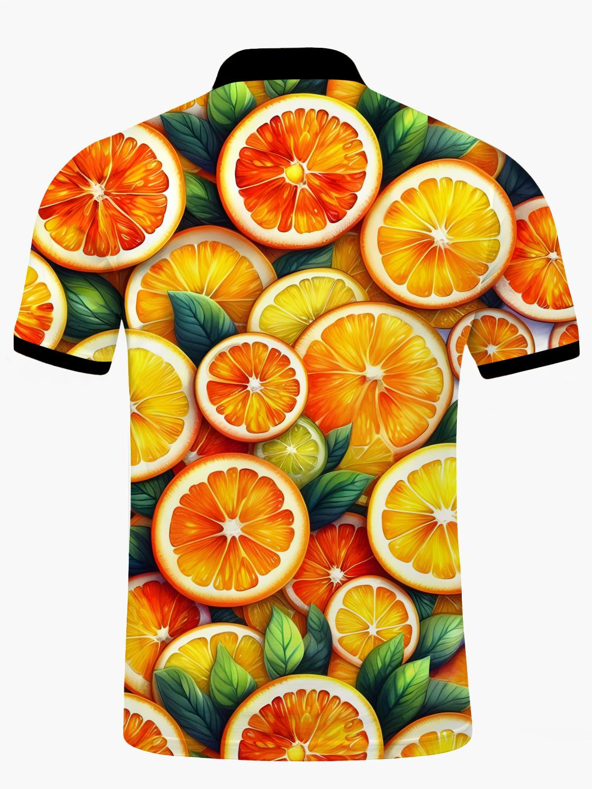 Kurzärmel -Polo -Hemd Von Zitronen Männern