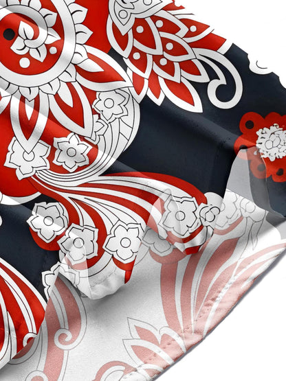 Taschenhemden Für Blumen -Männer In Kurzarm