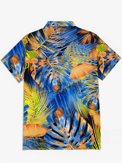 Leaf Herren -Tasche Kurzarmhemden