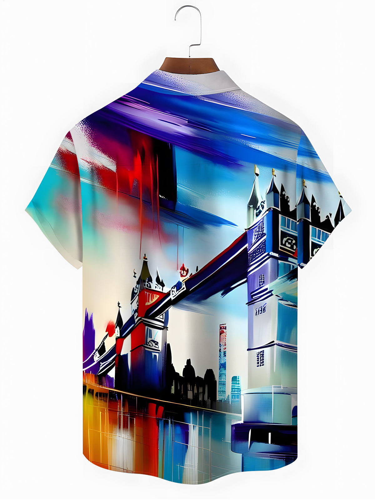 London Maltes Art Print Herren -Tasche Kurzarm Shirts