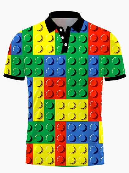 Bausteine für Kurzarm -Polo -Hemd Von Männern.