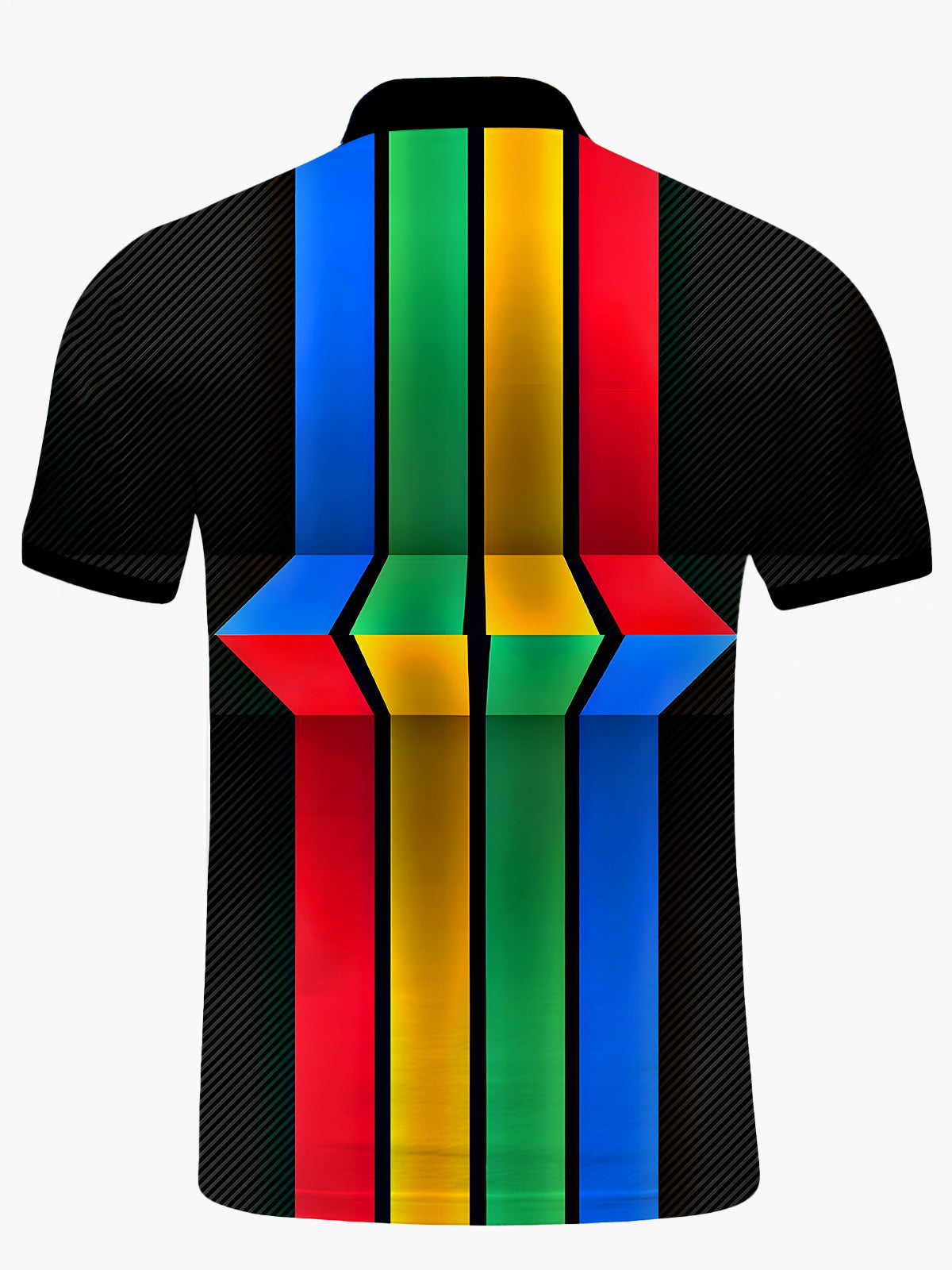 Stripe Herren -Kurzärmel -Polo -Hemd Für Männer