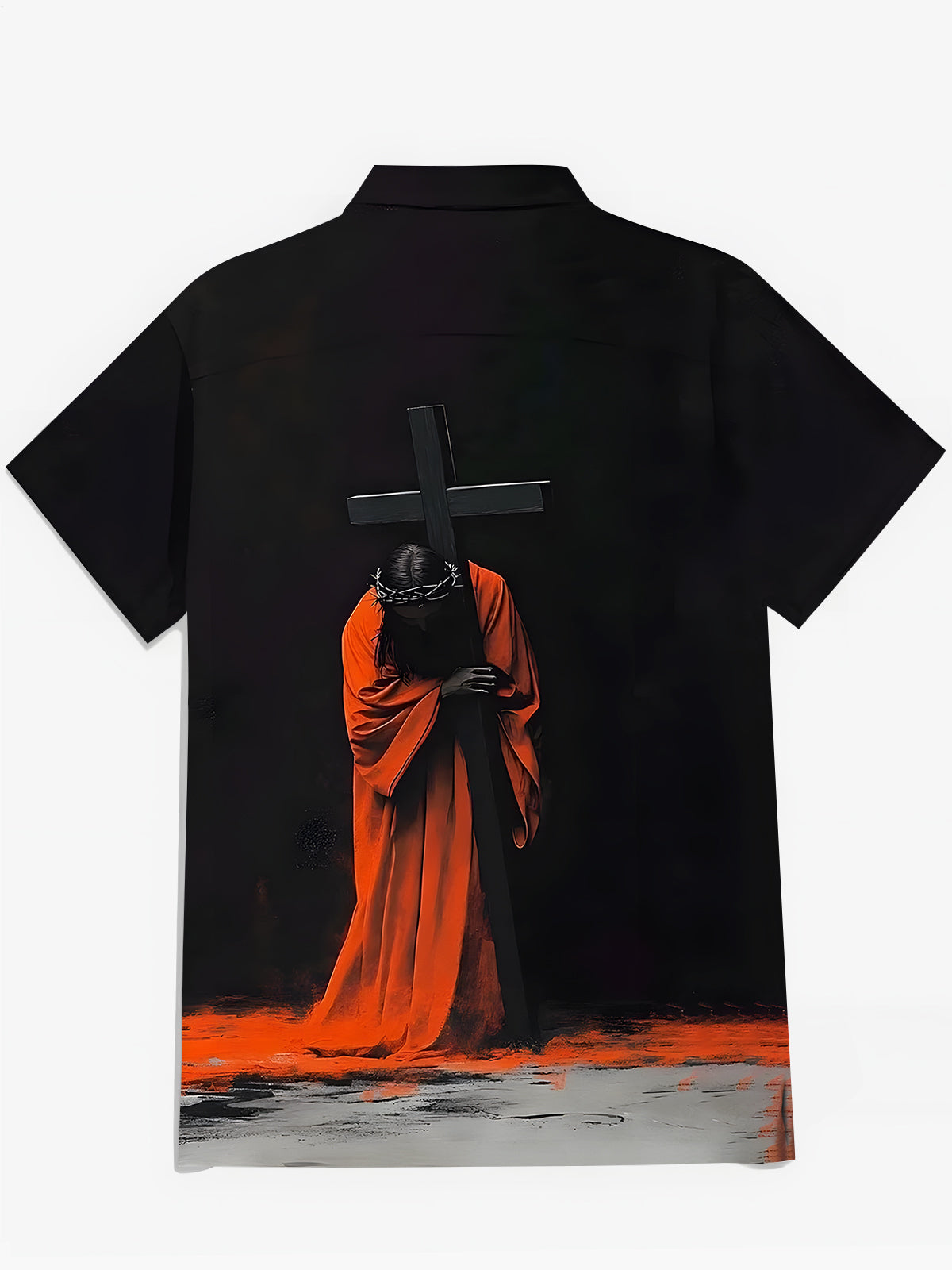 Hemden Der Kurzarm -Hemden Von Jesus Herren Der Männer