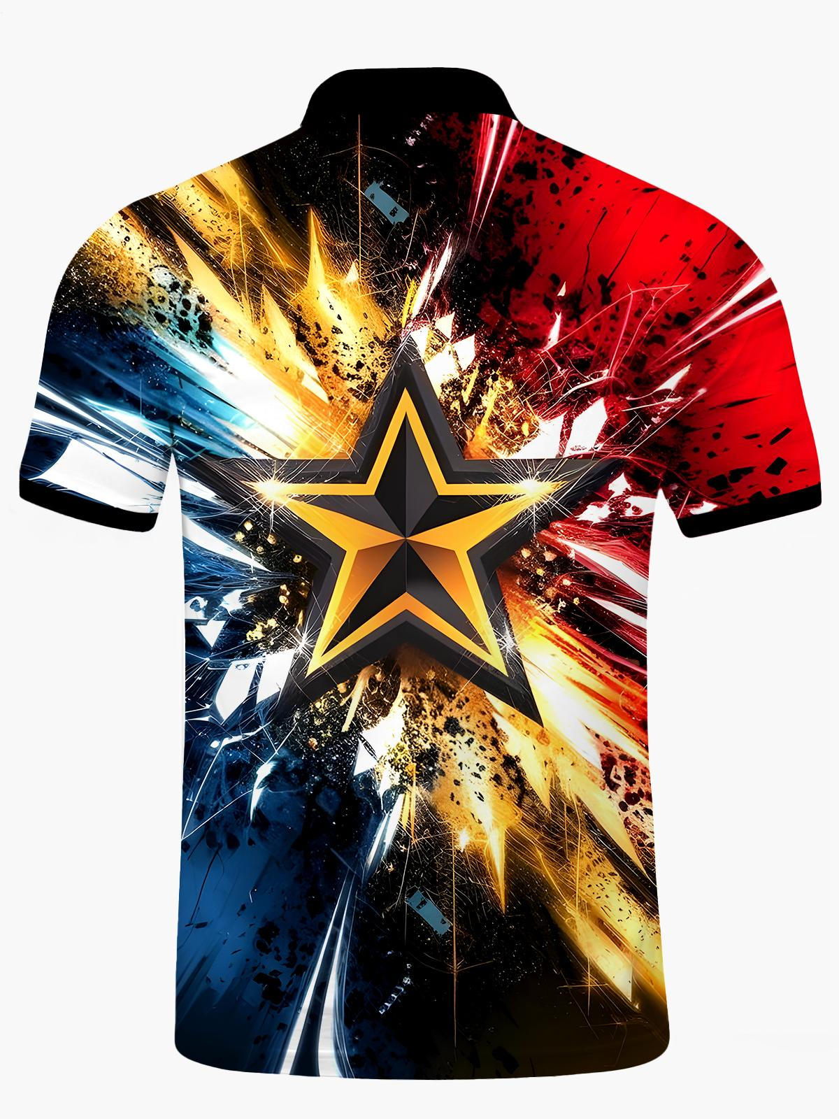 Kurzärmel -Polo -Hemd Von Star Herren Kurzarmknopf