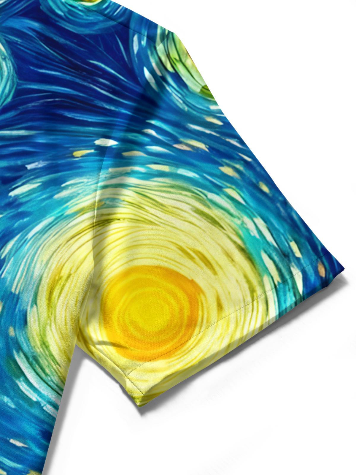 Ölmalerei Kunstdruck Herren Tasche Kurzarm Shirts