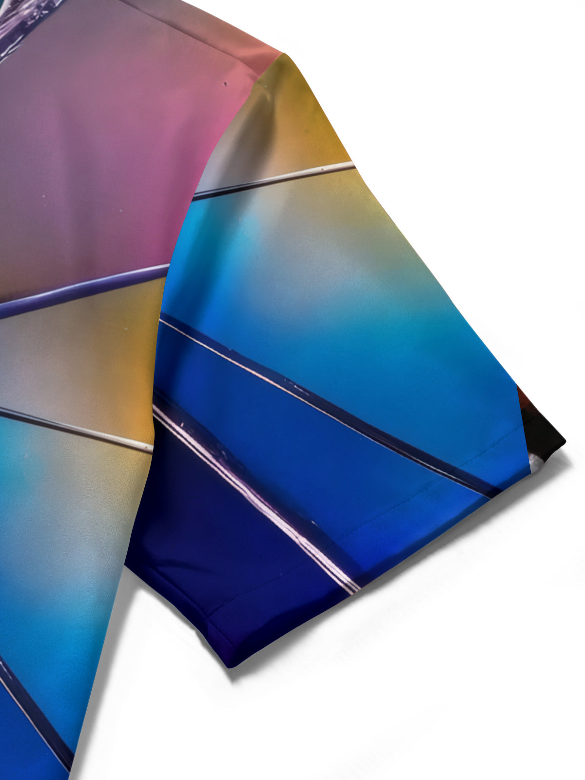 Verlaufsbrotglasabdruck Herren -Tasche Kurzarm Shirts