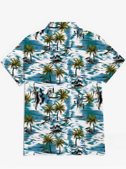 Hawaiianische Herren -Taschen -Kurzarmhemden