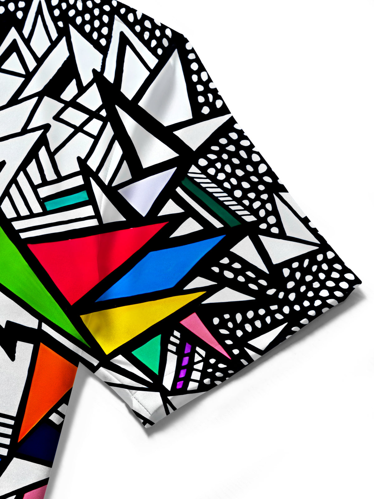 Geometrie Herren -Taschen -Kurzarmhemden