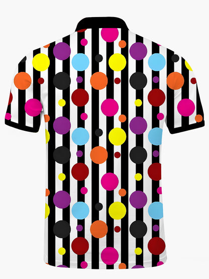 Point Herren Kurzärmel -Tasten -Polo -Shirt