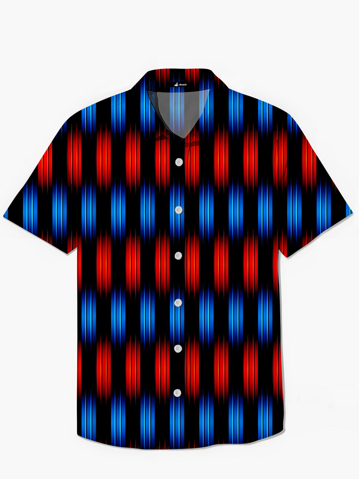 Geometrische Gradientenprint -Männer -Taschen -Taschen -Shirt -Hemden