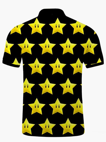 Kurzärmel -Polo -Hemd Von Star Herren Kurzarmknopf