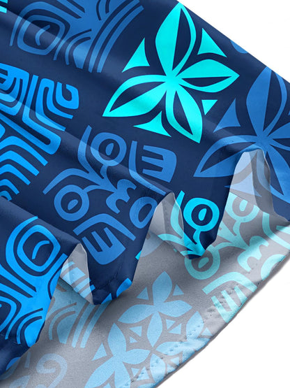 Hawaiianische Herren -Taschen -Kurzarmhemden