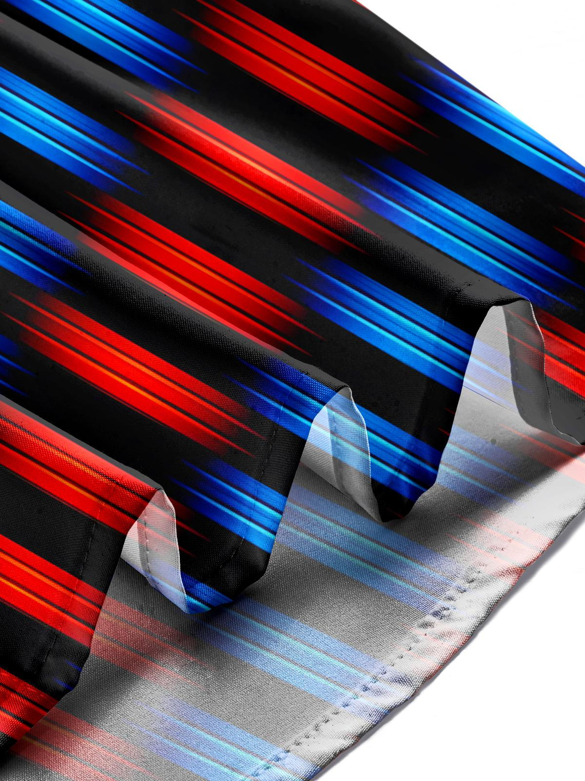 Geometrische Gradientenprint -Männer -Taschen -Taschen -Shirt -Hemden