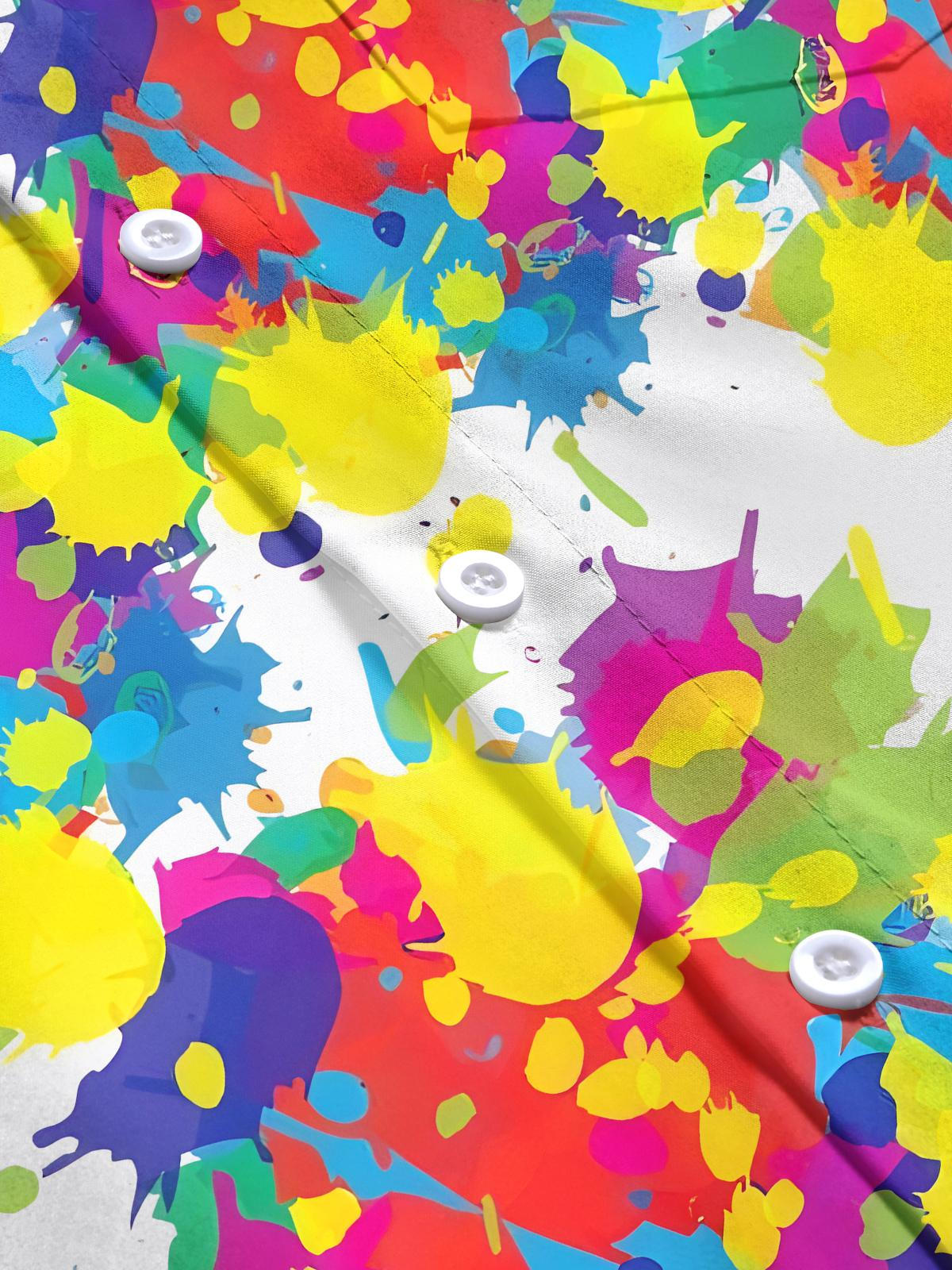 Krawattenfarbstoff -Tasche Kurzärmel -Hemden