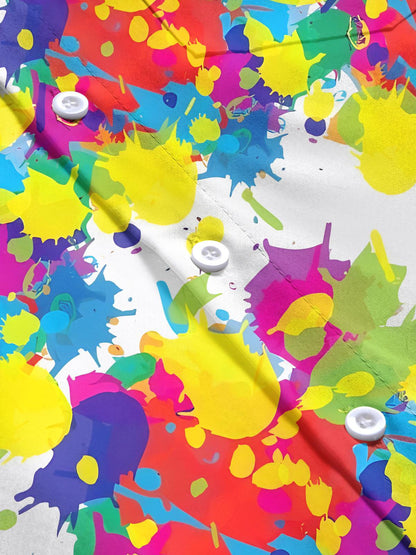 Krawattenfarbstoff -Tasche Kurzärmel -Hemden