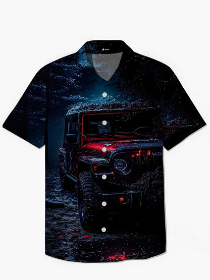 Kurzarmhemden Für Autodruck Herren Tasche