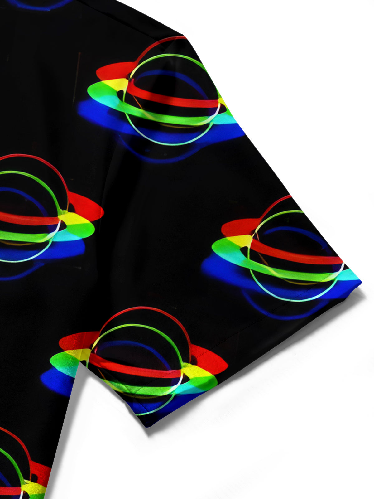 Universum Planet Print Herren -Tasche Kurzarm Shirts