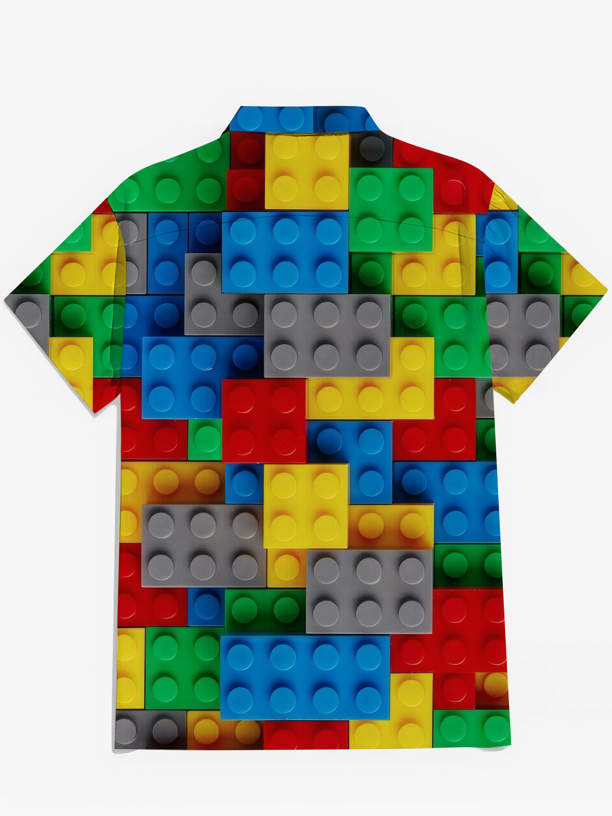 Building Block Print Herren -Tasche Kurzarm Shirts