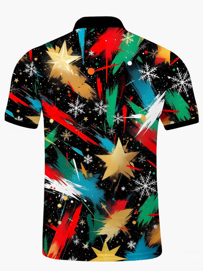 Krawatte Dye Star Herren Kurzärmel -Polo -Hemd Polo -Hemd