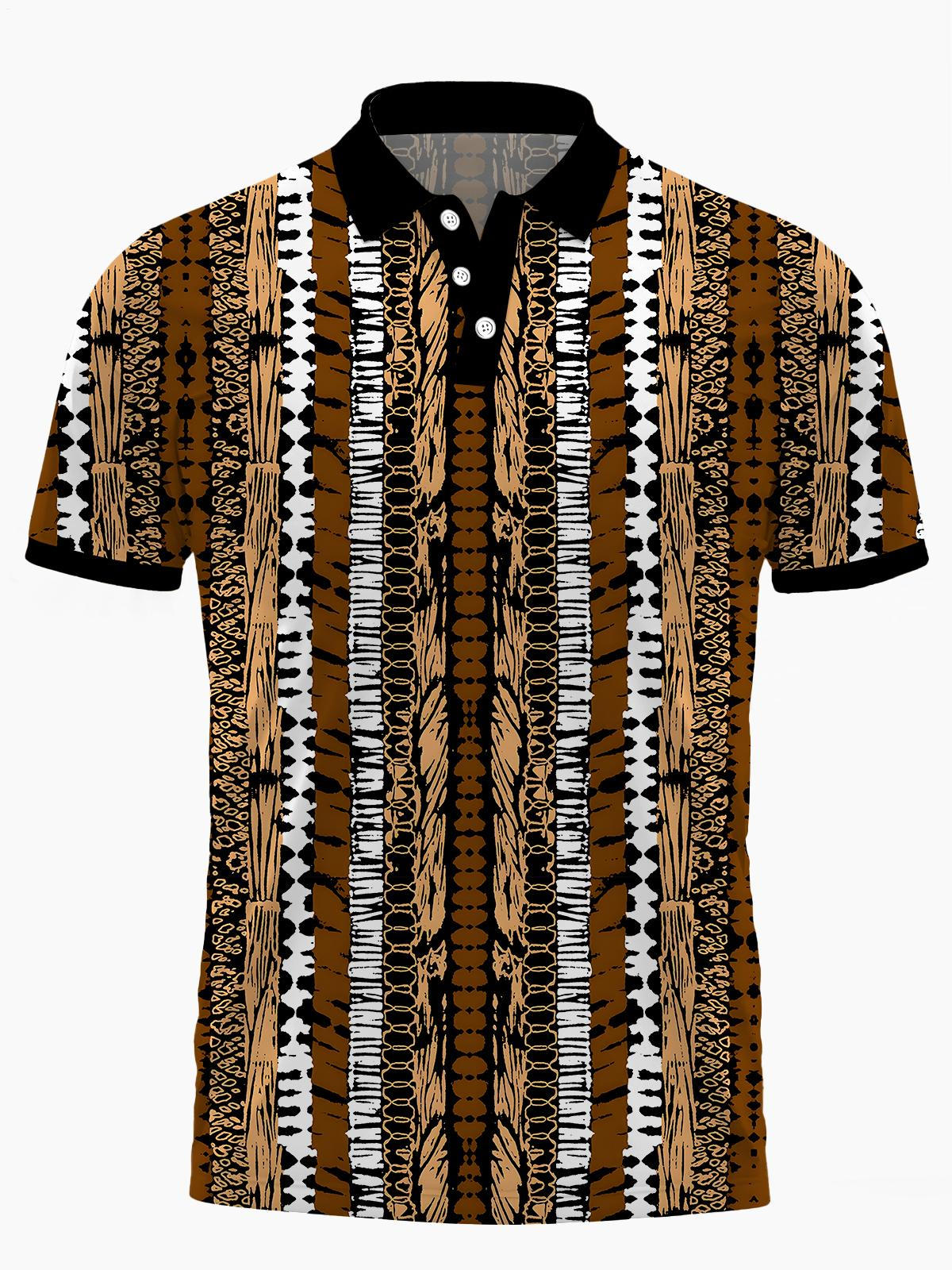 Vintage Herren -Kurzärmel -Polo -Hemd Von Männern