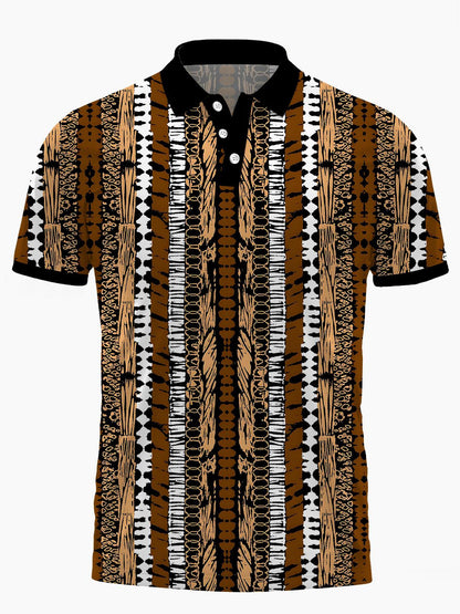 Vintage Herren -Kurzärmel -Polo -Hemd Von Männern