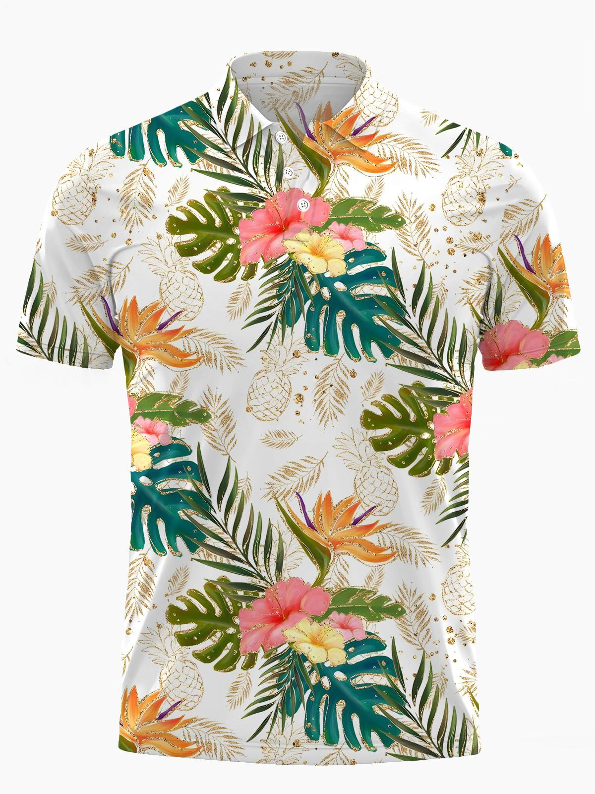 Hawaiianer Blumendruck Herrenkolorein