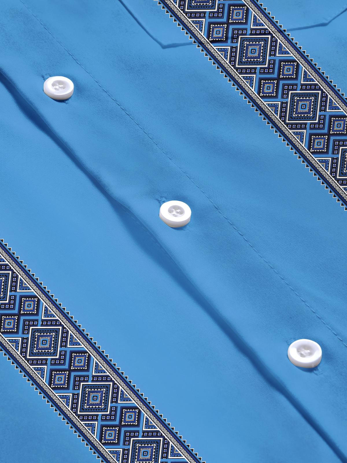 Geometrie Herren -Taschen -Kurzarmhemden