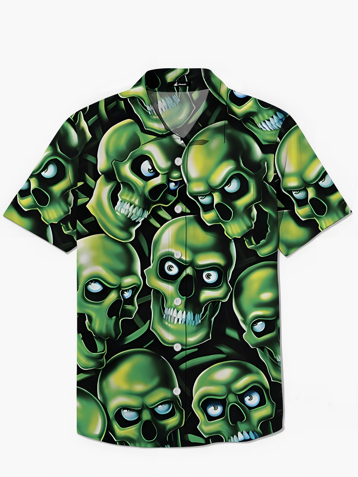 Schädeldruck Herren -Taschen -Kurzärmel -Shirts