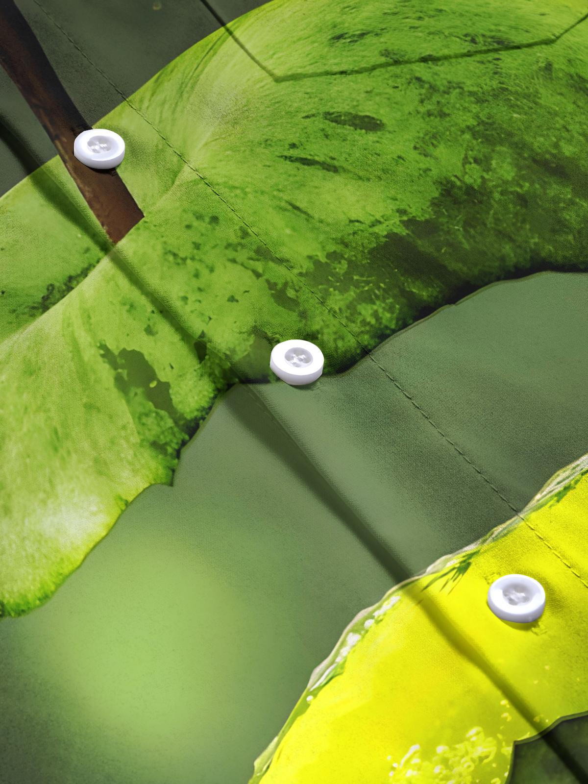 Apfeldruck Herren -Taschen -Kurzärmel -Shirts